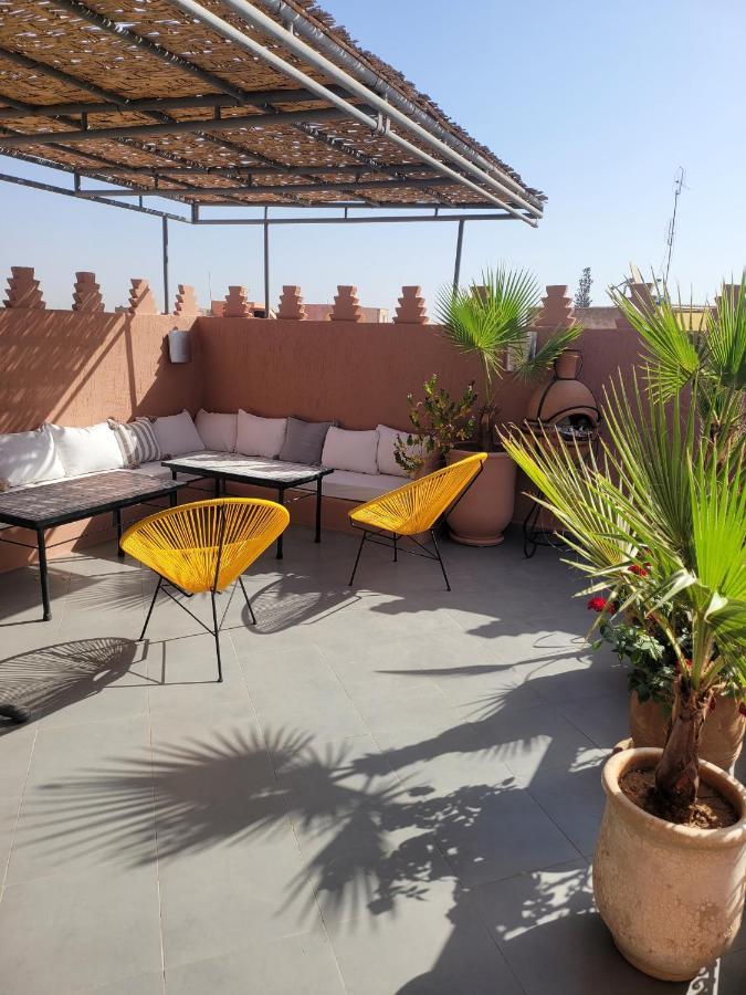 Riad Melilo Avec Piscine Chauffee Marrákes Kültér fotó