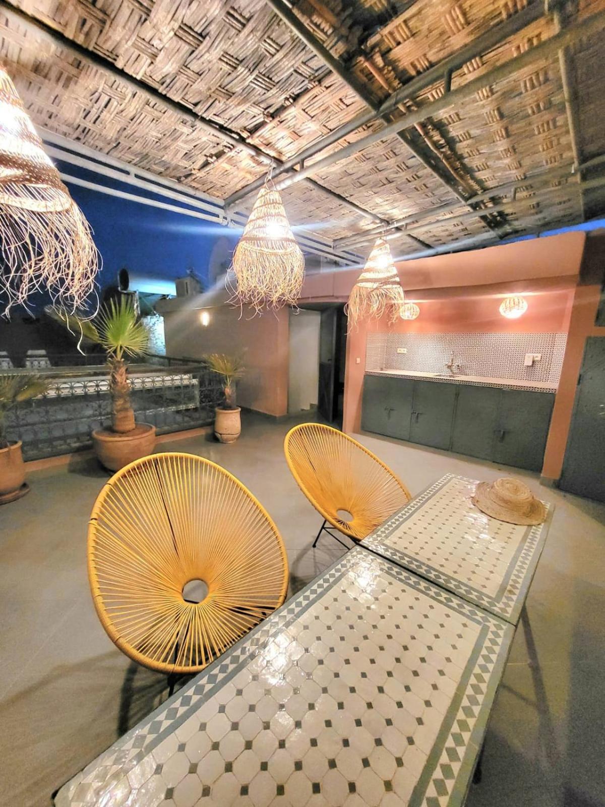Riad Melilo Avec Piscine Chauffee Marrákes Kültér fotó