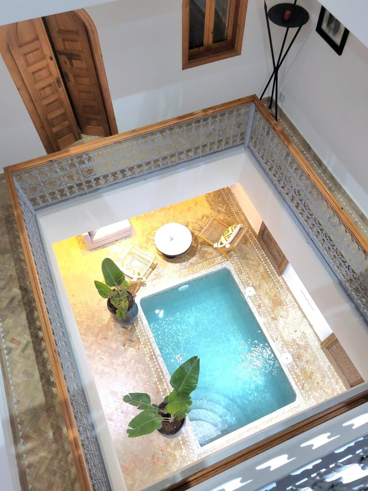 Riad Melilo Avec Piscine Chauffee Marrákes Kültér fotó
